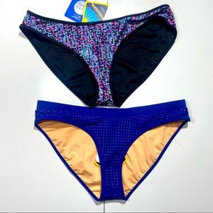 Fabletics Bajan & Valentina Lot Of Two Bikinis Woman’s Bottoms NWT Size M